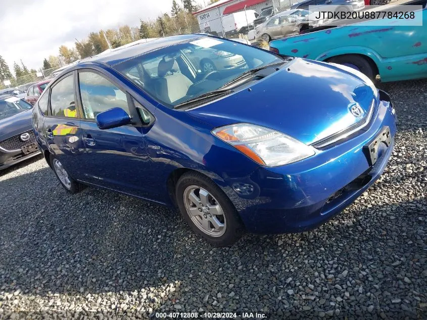 2008 Toyota Prius VIN: JTDKB20U887784268 Lot: 40712808