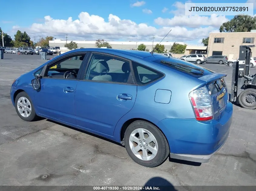 JTDKB20UX87752891 2008 Toyota Prius