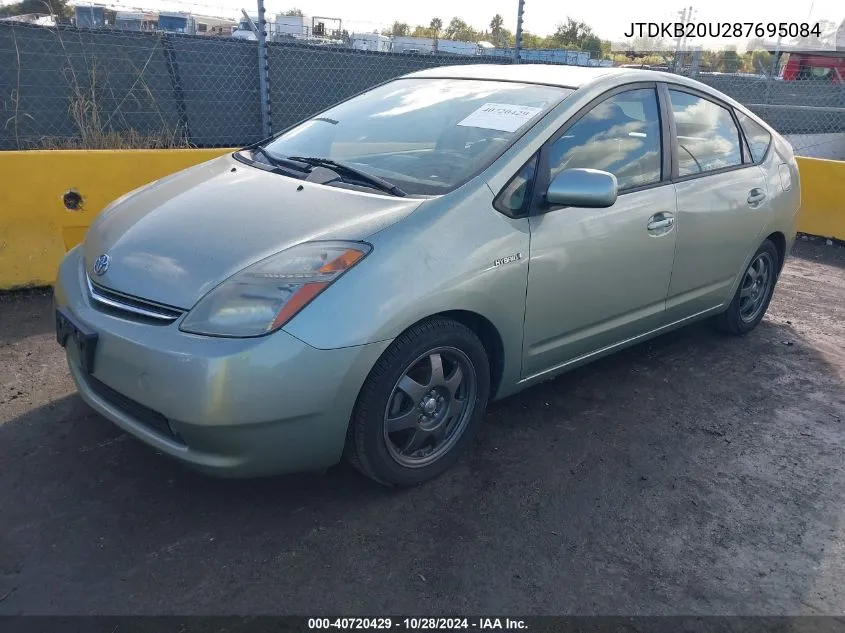 2008 Toyota Prius Touring VIN: JTDKB20U287695084 Lot: 40720429