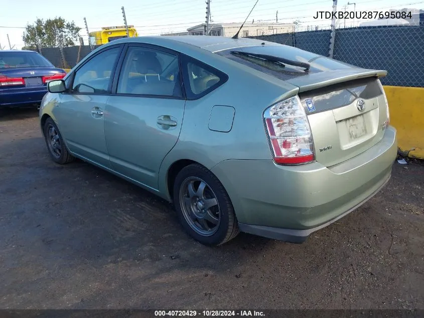 2008 Toyota Prius Touring VIN: JTDKB20U287695084 Lot: 40720429