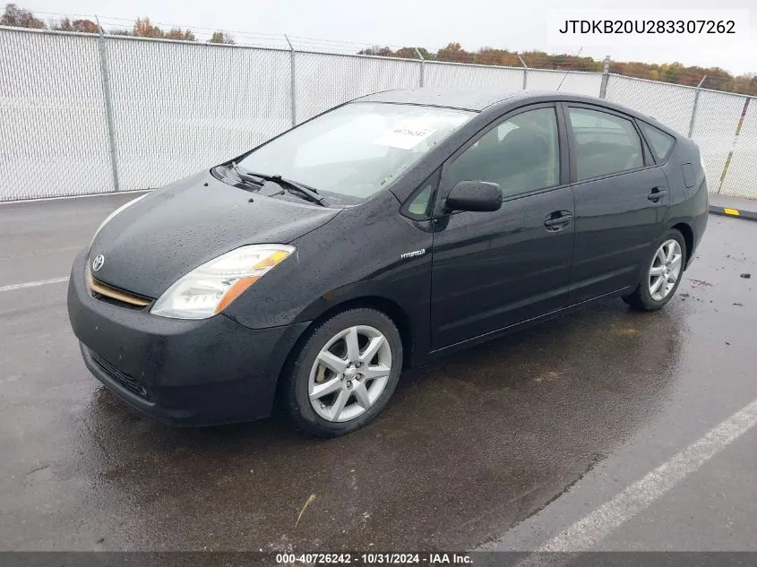 JTDKB20U283307262 2008 Toyota Prius Touring