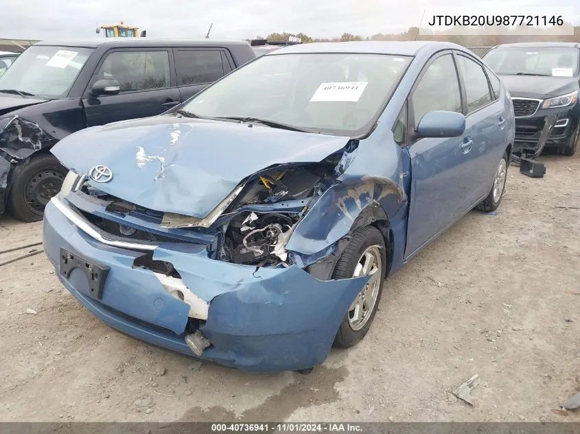 JTDKB20U987721146 2008 Toyota Prius