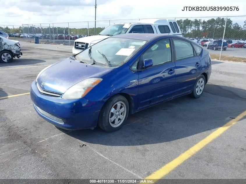 JTDKB20U583990576 2008 Toyota Prius