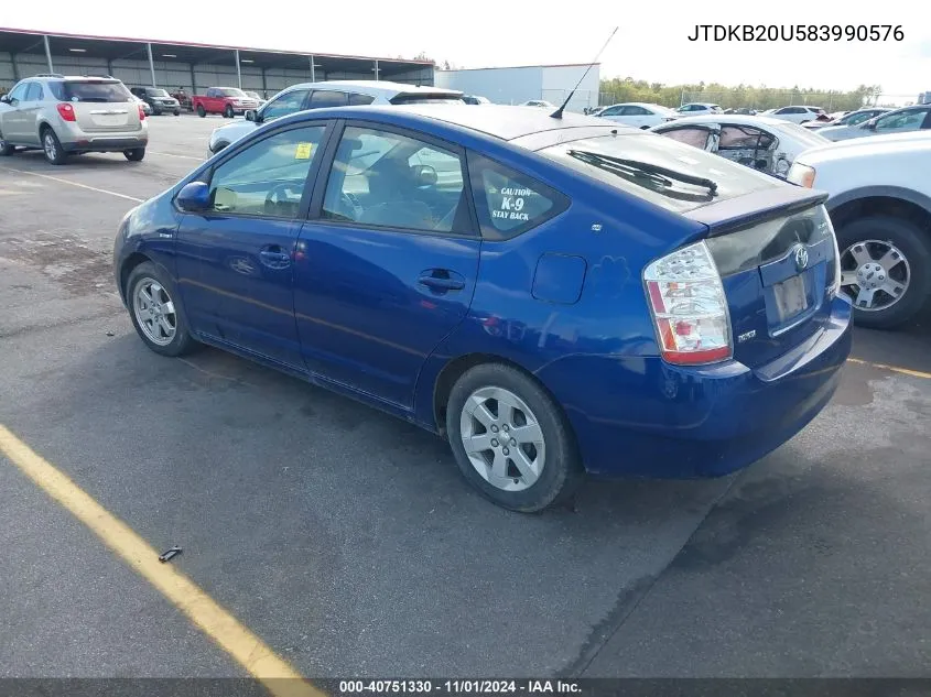 JTDKB20U583990576 2008 Toyota Prius