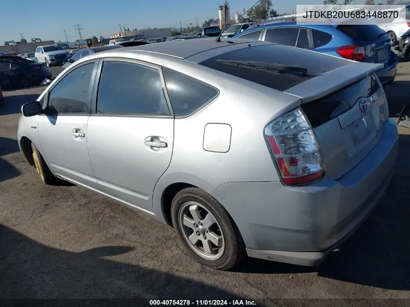 2008 Toyota Prius VIN: JTDKB20U683448870 Lot: 40754278