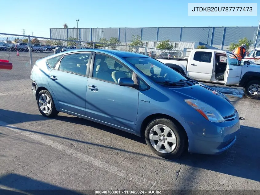 JTDKB20U787777473 2008 Toyota Prius