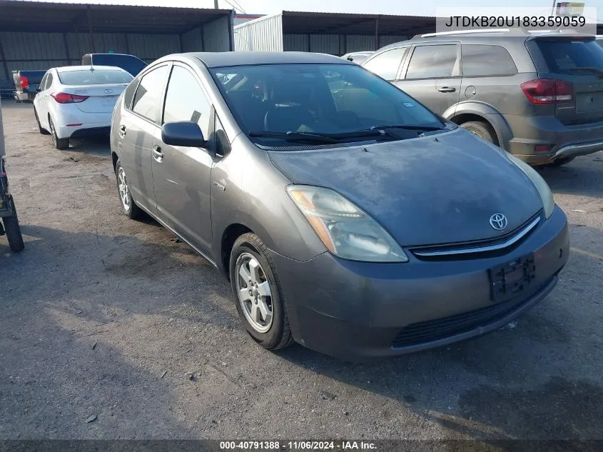 2008 Toyota Prius VIN: JTDKB20U183359059 Lot: 40791388