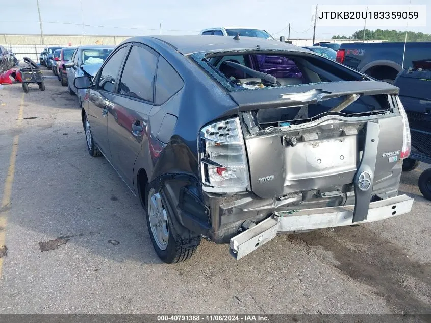 2008 Toyota Prius VIN: JTDKB20U183359059 Lot: 40791388