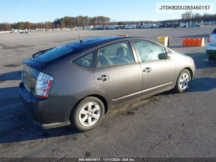 2008 Toyota Prius VIN: JTDKB20U283460157 Lot: 40815417