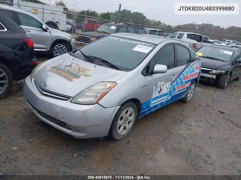 2008 Toyota Prius VIN: JTDKB20U483399880 Lot: 40815970