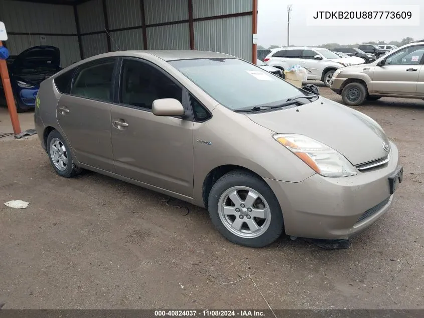 2008 Toyota Prius VIN: JTDKB20U887773609 Lot: 40824037