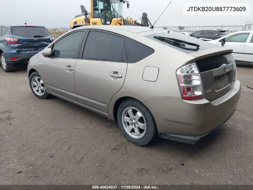 2008 Toyota Prius VIN: JTDKB20U887773609 Lot: 40824037