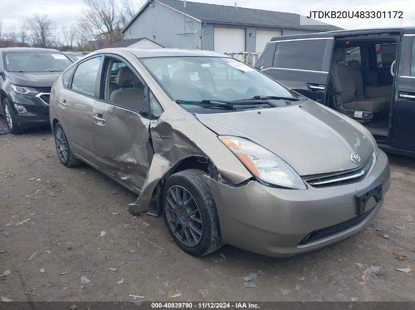 2008 Toyota Prius Touring VIN: JTDKB20U483301172 Lot: 40839790