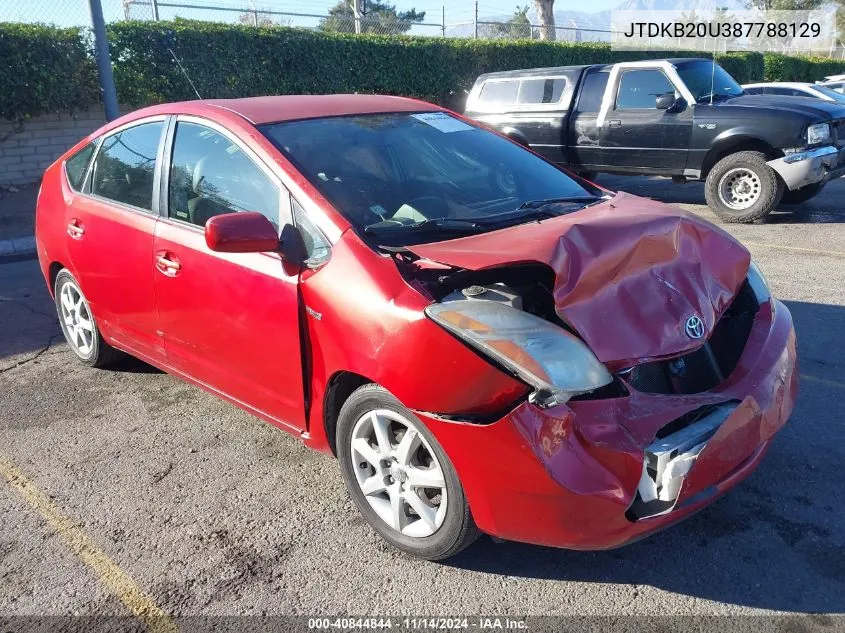 2008 Toyota Prius Touring VIN: JTDKB20U387788129 Lot: 40844844