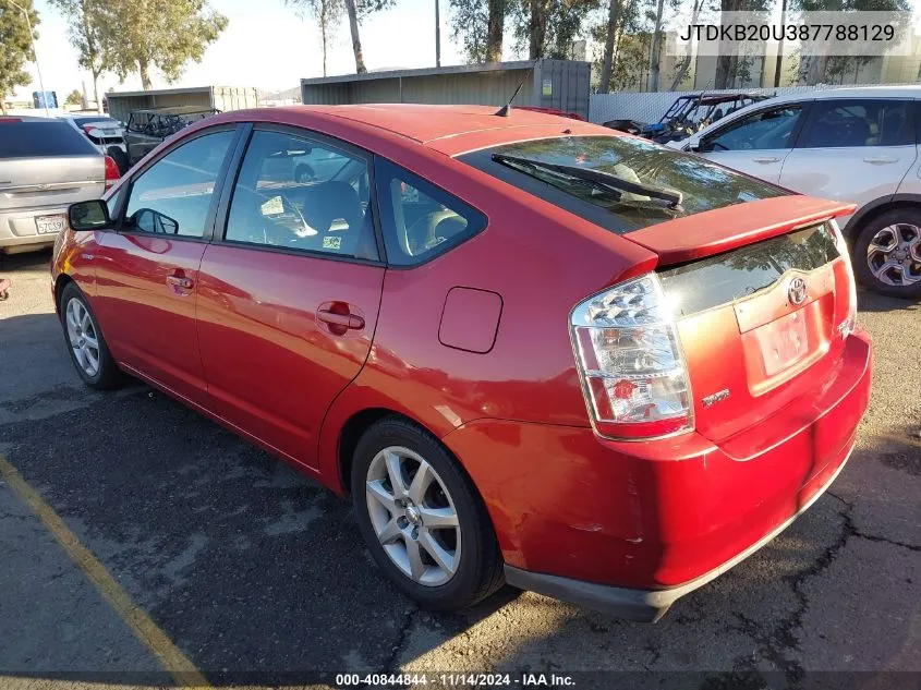 2008 Toyota Prius Touring VIN: JTDKB20U387788129 Lot: 40844844