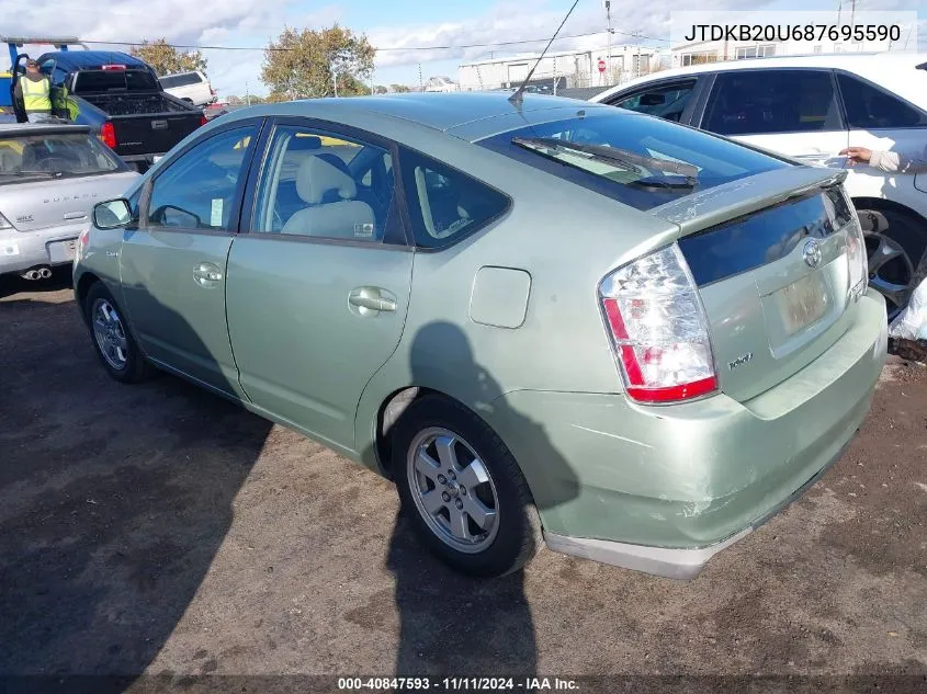 2008 Toyota Prius VIN: JTDKB20U687695590 Lot: 40847593