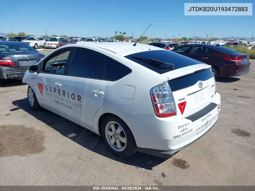 JTDKB20U193472883 2009 Toyota Prius