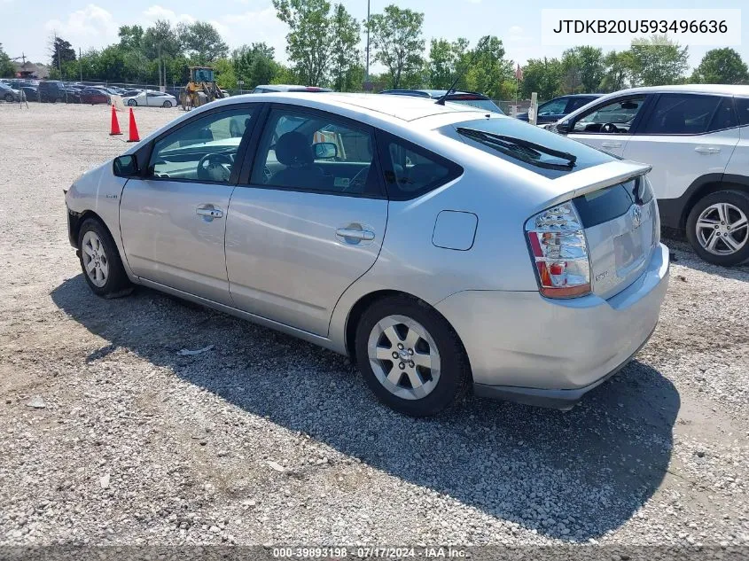 2009 Toyota Prius VIN: JTDKB20U593496636 Lot: 39893198