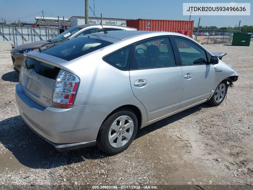 JTDKB20U593496636 2009 Toyota Prius