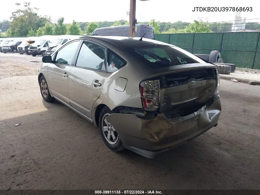 JTDKB20U397868693 2009 Toyota Prius