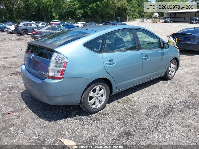 2009 Toyota Prius VIN: JTDKB20U297864280 Lot: 39965145