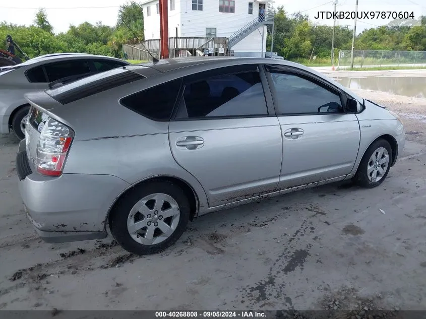 2009 Toyota Prius VIN: JTDKB20UX97870604 Lot: 40268808