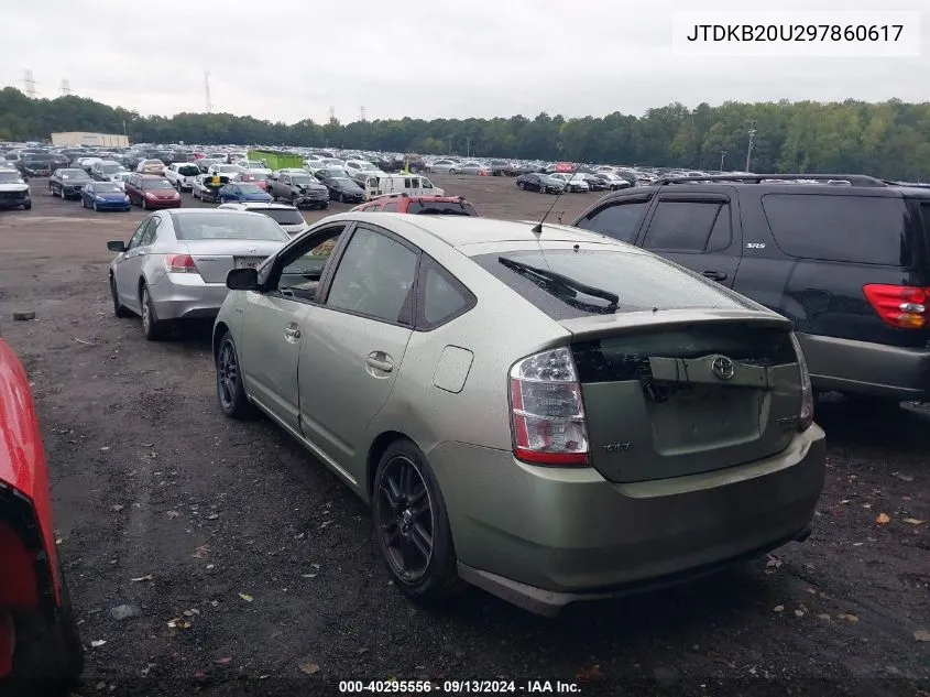 2009 Toyota Prius VIN: JTDKB20U297860617 Lot: 40295556