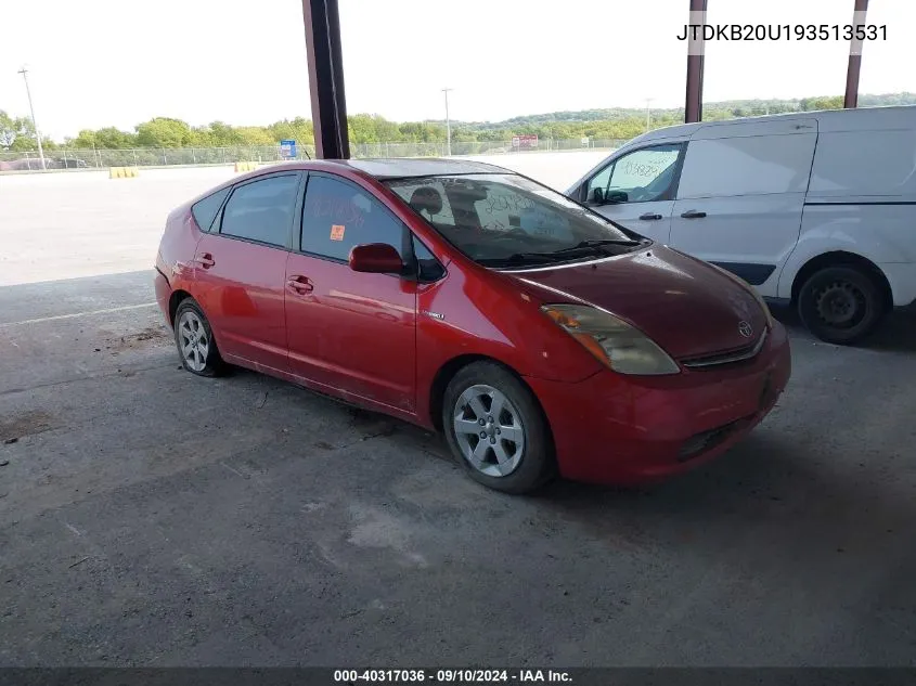 JTDKB20U193513531 2009 Toyota Prius