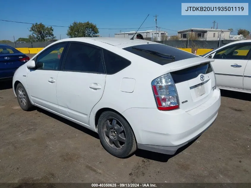 JTDKB20U193501119 2009 Toyota Prius Touring