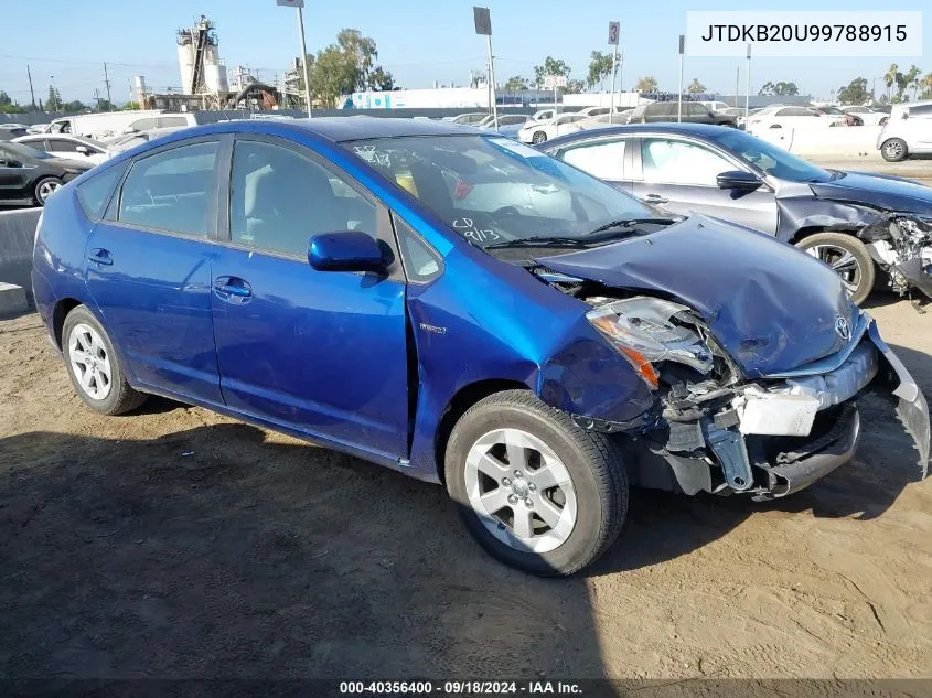 JTDKB20U99788915 2009 Toyota Prius