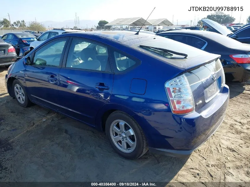 JTDKB20U99788915 2009 Toyota Prius