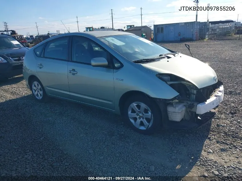 2009 Toyota Prius VIN: JTDKB20U097855206 Lot: 40464121