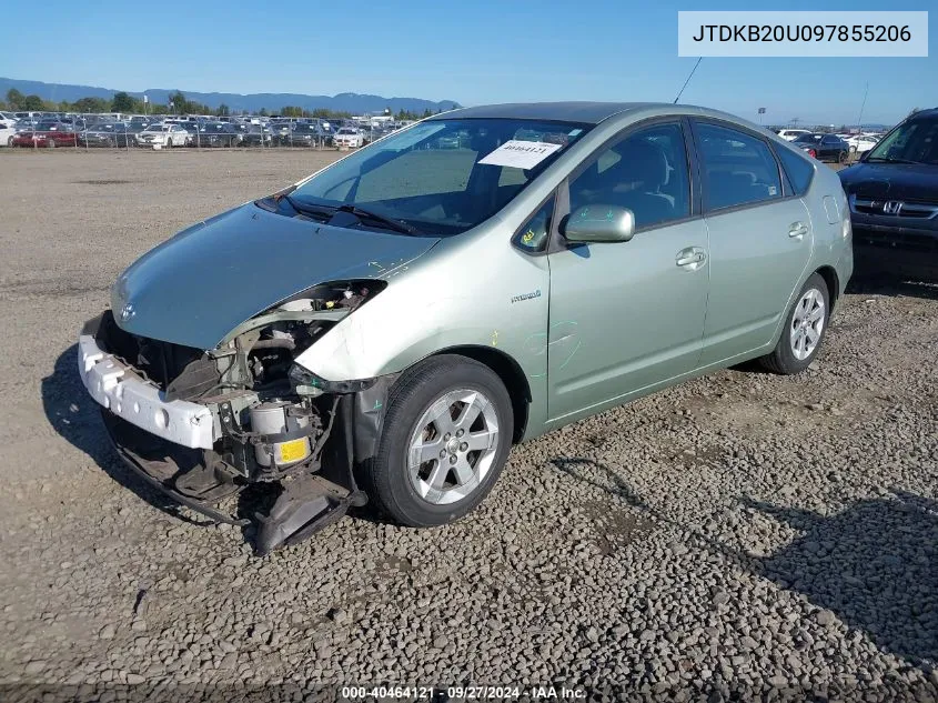 2009 Toyota Prius VIN: JTDKB20U097855206 Lot: 40464121