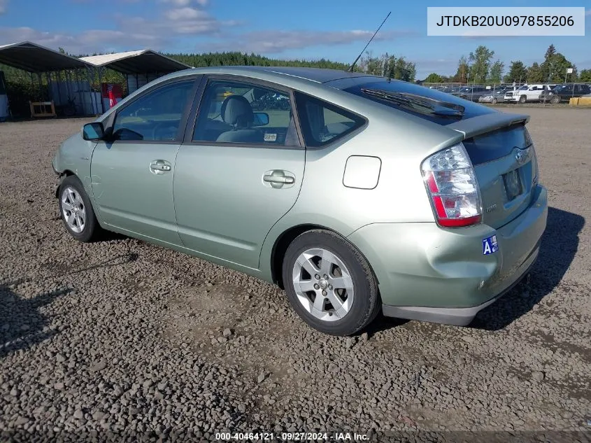 2009 Toyota Prius VIN: JTDKB20U097855206 Lot: 40464121