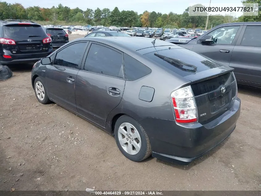 2009 Toyota Prius VIN: JTDKB20U493477821 Lot: 40464529