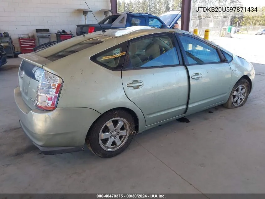 2009 Toyota Prius Standard VIN: JTDKB20U597871434 Lot: 40470375