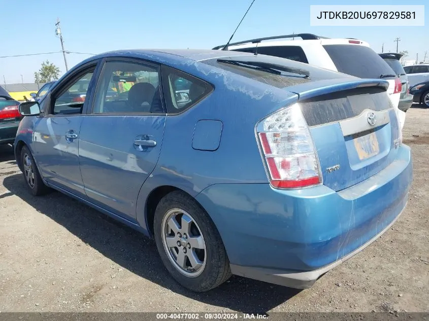 JTDKB20U697829581 2009 Toyota Prius