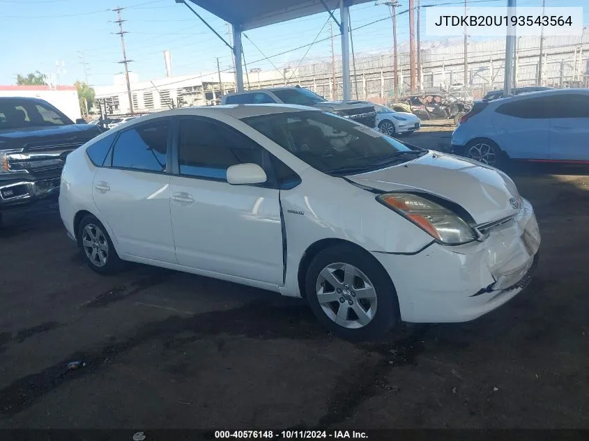 JTDKB20U193543564 2009 Toyota Prius