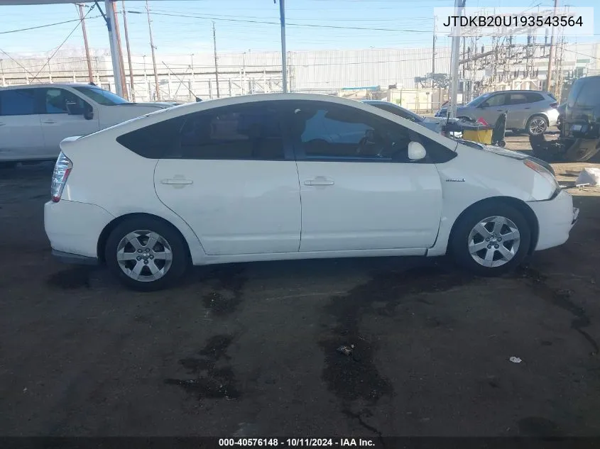 JTDKB20U193543564 2009 Toyota Prius