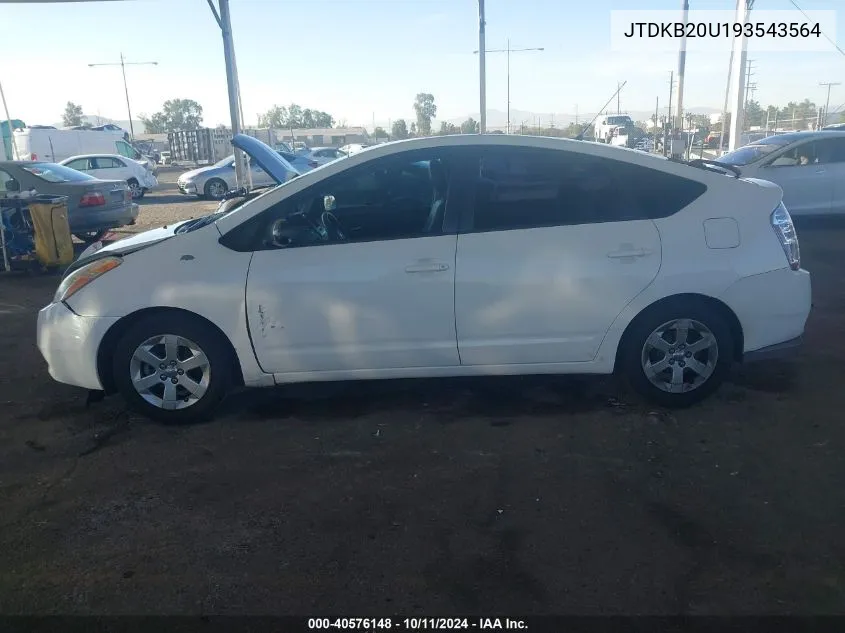 JTDKB20U193543564 2009 Toyota Prius