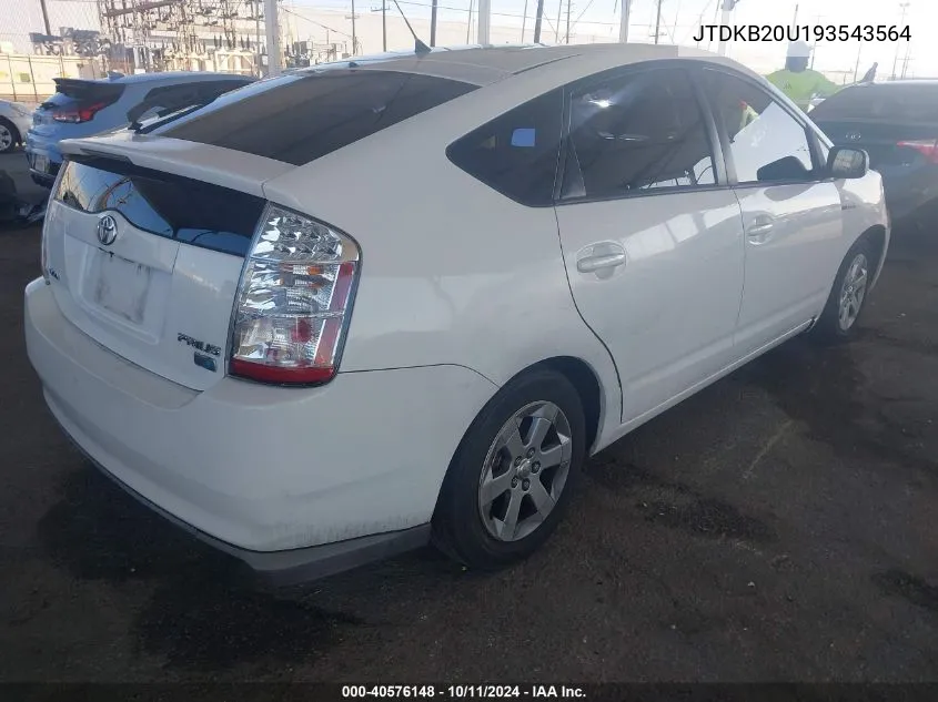 JTDKB20U193543564 2009 Toyota Prius