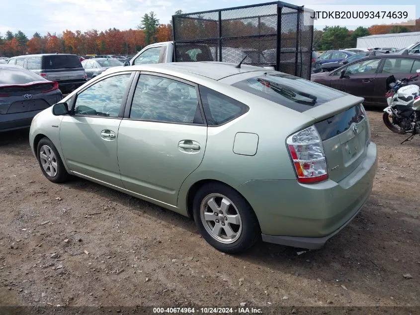 JTDKB20U093474639 2009 Toyota Prius