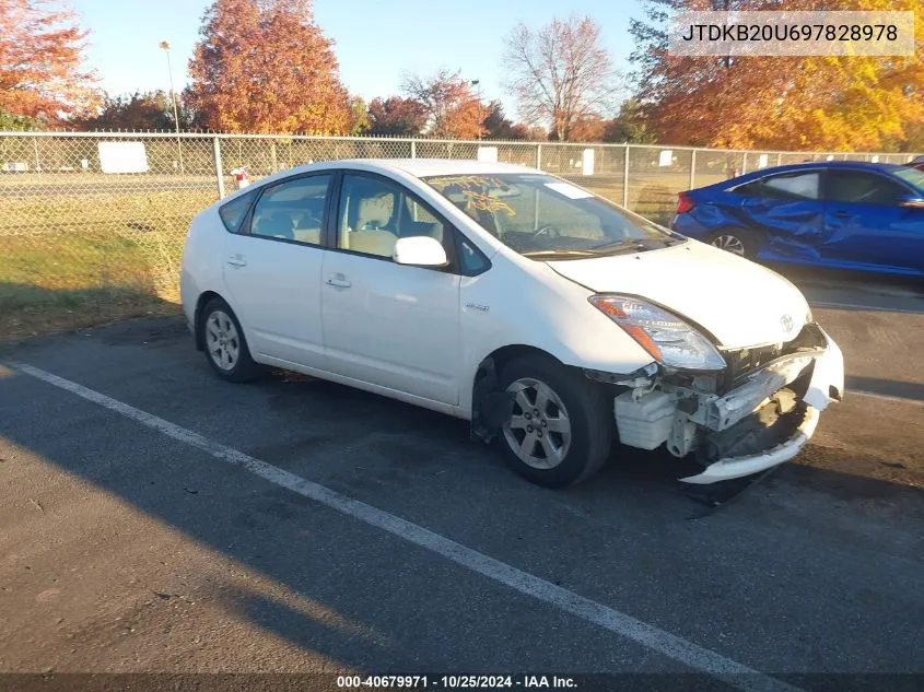 2009 Toyota Prius VIN: JTDKB20U697828978 Lot: 40679971