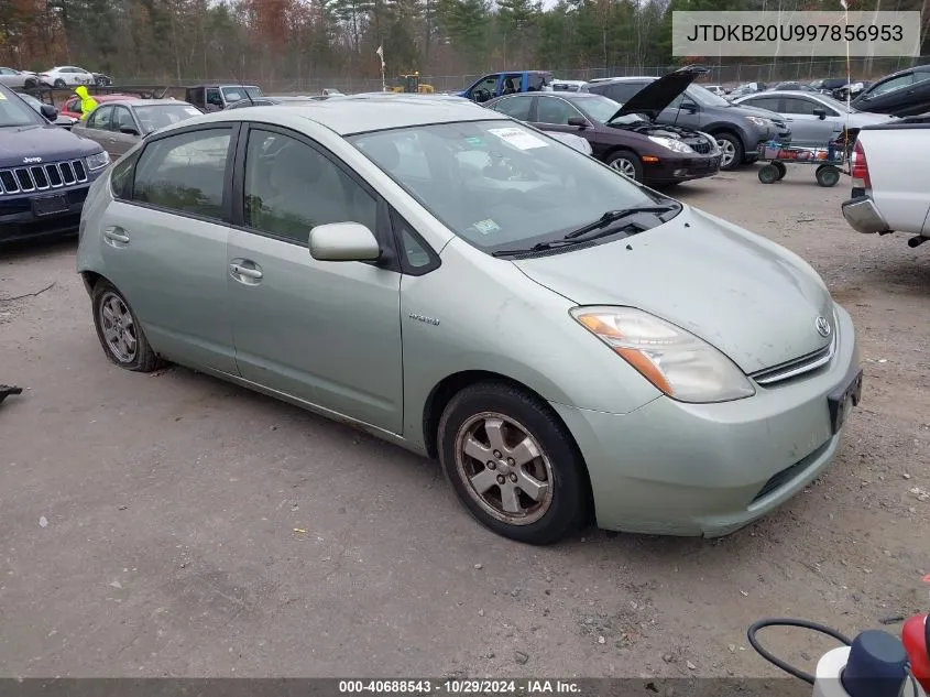 2009 Toyota Prius VIN: JTDKB20U997856953 Lot: 40688543