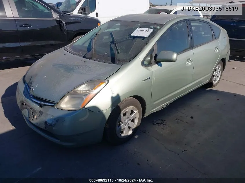 JTDKB20U393515619 2009 Toyota Prius