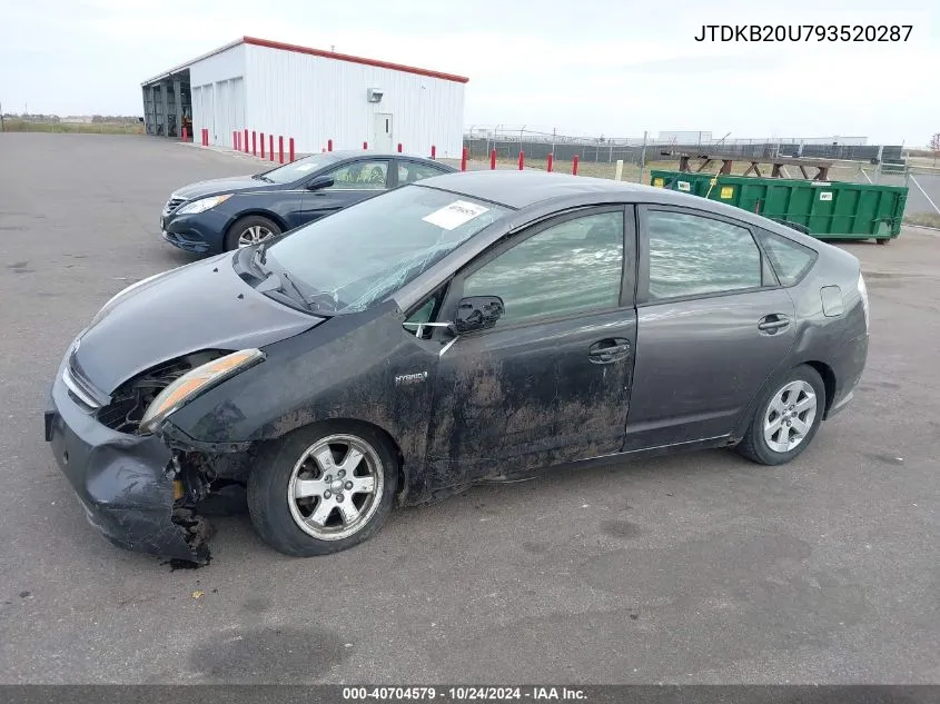 2009 Toyota Prius VIN: JTDKB20U793520287 Lot: 40704579