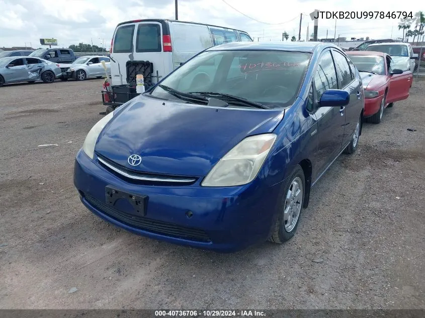 2009 Toyota Prius VIN: JTDKB20U997846794 Lot: 40736706