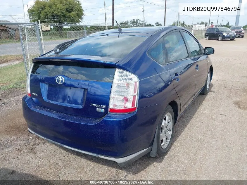 2009 Toyota Prius VIN: JTDKB20U997846794 Lot: 40736706