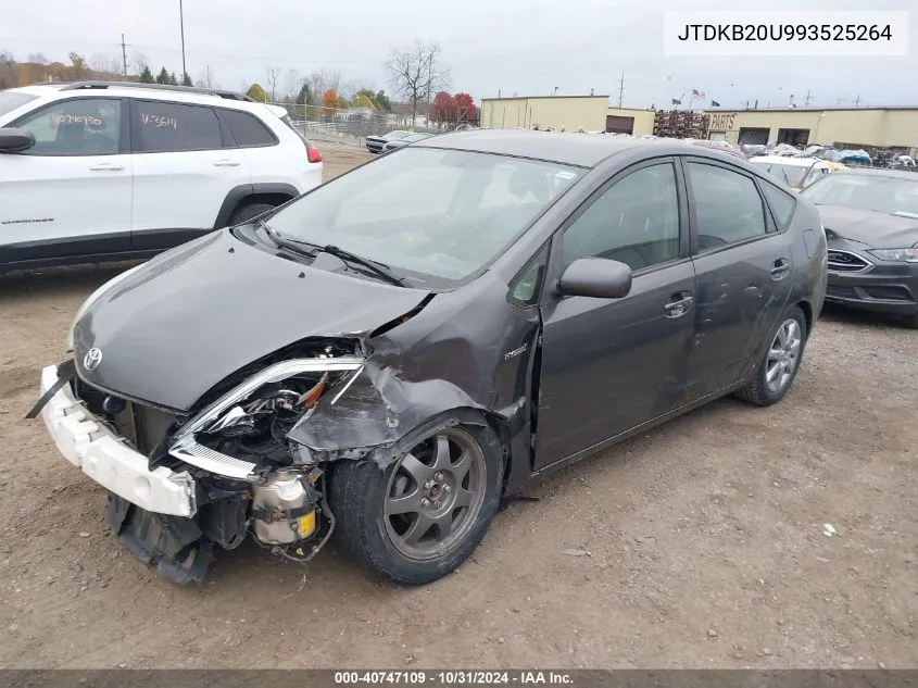 JTDKB20U993525264 2009 Toyota Prius Touring