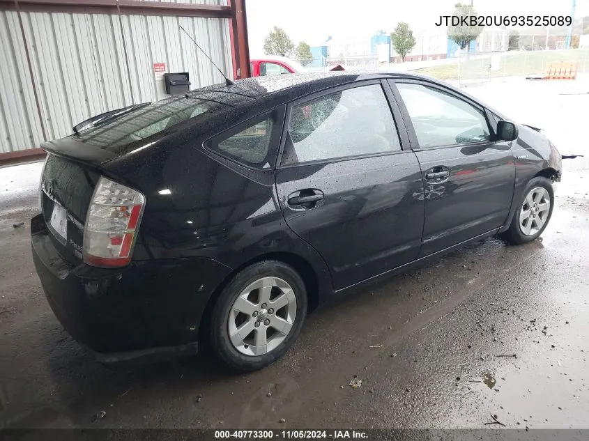 2009 Toyota Prius VIN: JTDKB20U693525089 Lot: 40773300